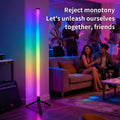EchoLumen Aurora Corner Lamp — RGB Music Sync, DIY Modes & Remote