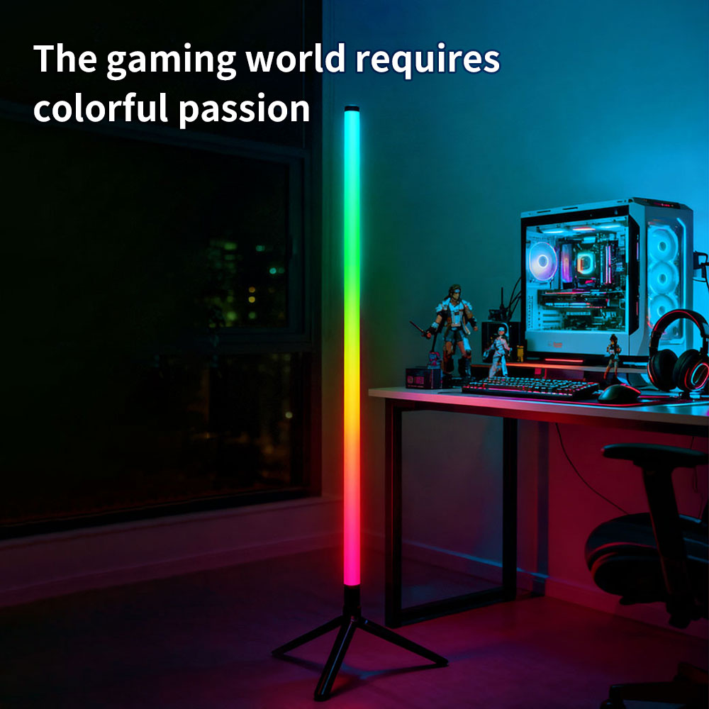 EchoLumen Aurora Corner Lamp — RGB Music Sync, DIY Modes & Remote