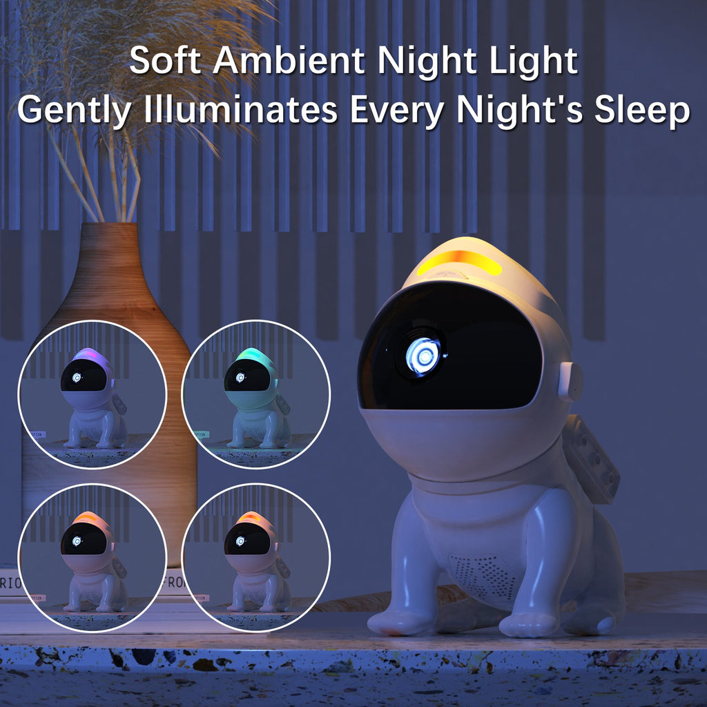 StarBliss Space Dog Projector — 13 Film Discs, Bluetooth & White Noise