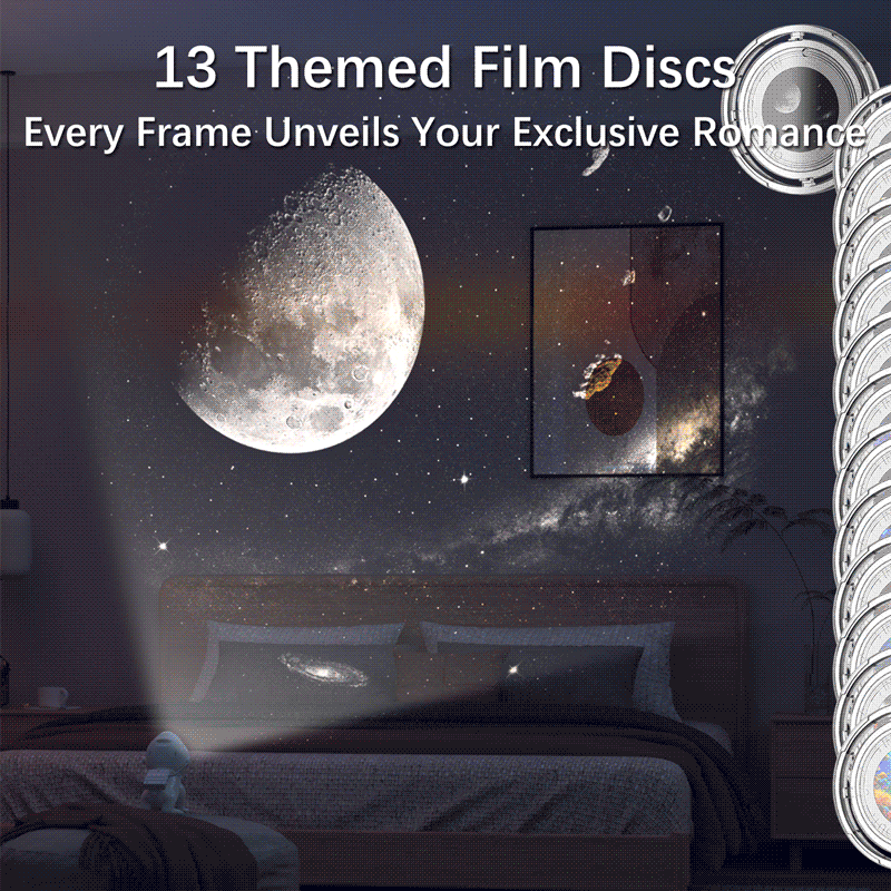 StarBliss Space Dog Projector — 13 Film Discs, Bluetooth & White Noise